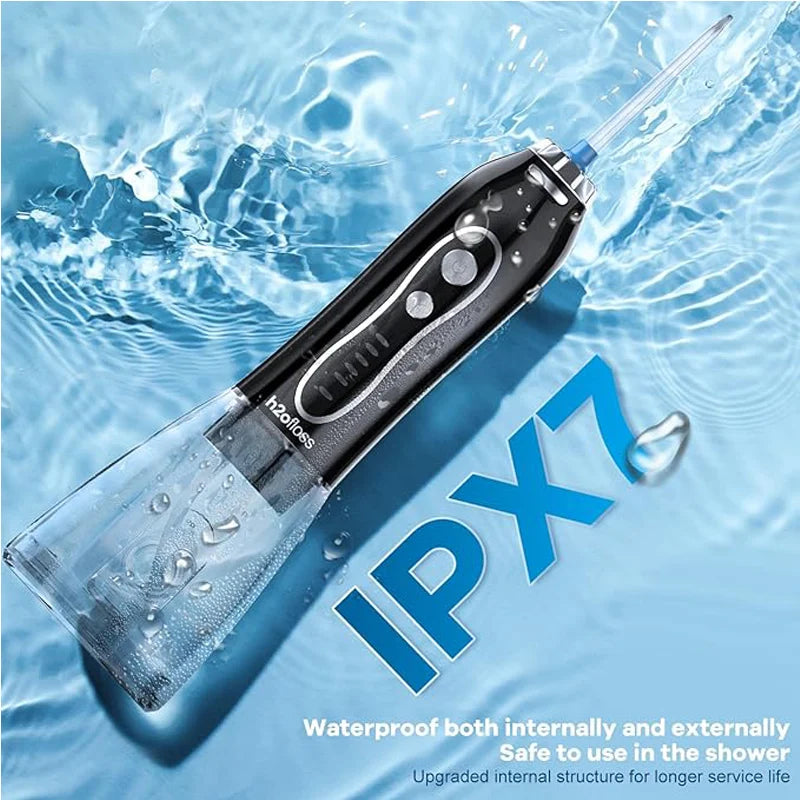 Water Dental Flosser Teeth Pick Portable Oral Irrigator with 5 Modes IPX7