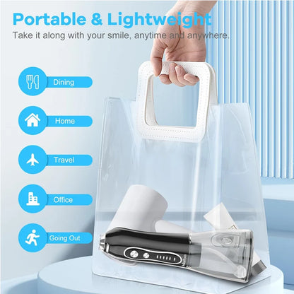 Water Dental Flosser Teeth Pick Portable Oral Irrigator with 5 Modes IPX7